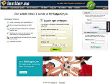 Tablet Screenshot of inviter.no
